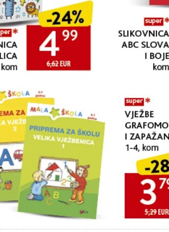 ZBIRKA PRIPREMA ZA ŠKOLU razne vrste