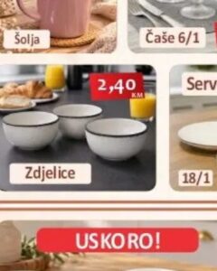 Zdjelice 1 kom, Izbor trgovina