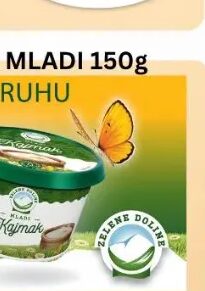 Zelene doline kajmak mladi 150 g, Bazar