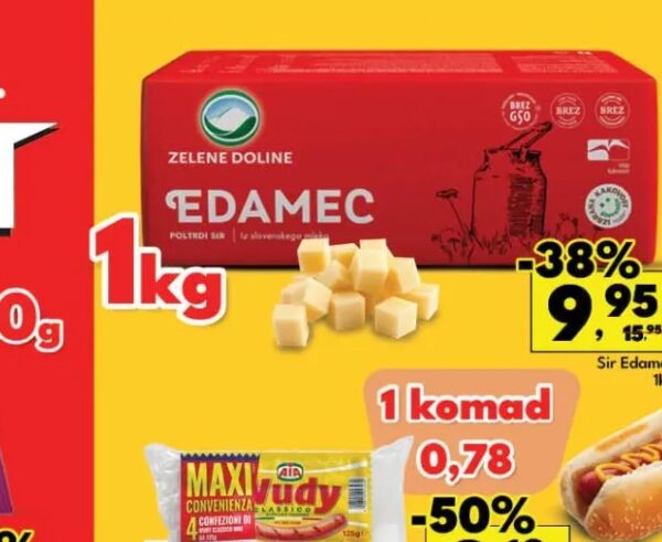 Zelene Doline Sir Edamec 1kg
