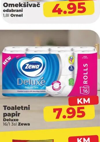 Zewa Deluxe Toaletni papir 16/1