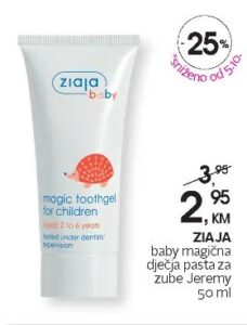 Ziaja baby magična dječja pasta za zube Jeremy 50 ml, CM