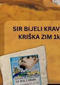 Zim sir bijeli kravlji kriška 1 kg, Bazar