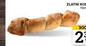 Zlatni korijen hljeb 300 g, Konzum i Mercator