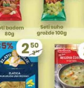 Zlato polje tjestenina uski rezanci 400 g, Hass