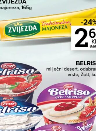Zott Belriso mliječni desert
