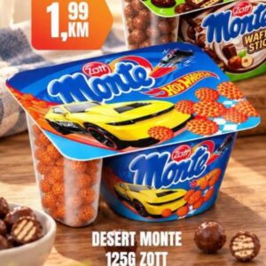 Zott Desert Monte Hot Wheels 125 g, Fortuna