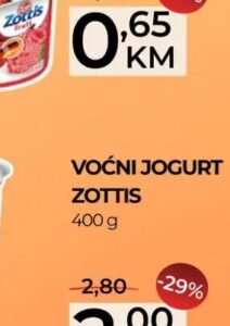 Zottis voćni jogurt 400 g, Belamionix