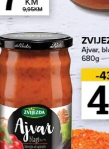 ZVIJEZDA Ajvar 680g, Konzum i Mercator